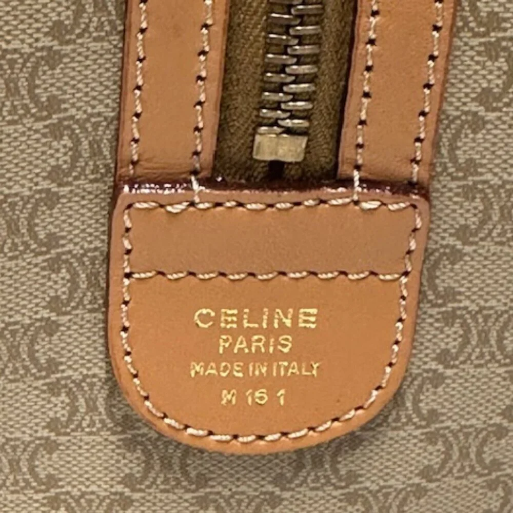 Celine Macadam Boston Bag Cream and Tan NWOT! + COA - Picture 7 of 16